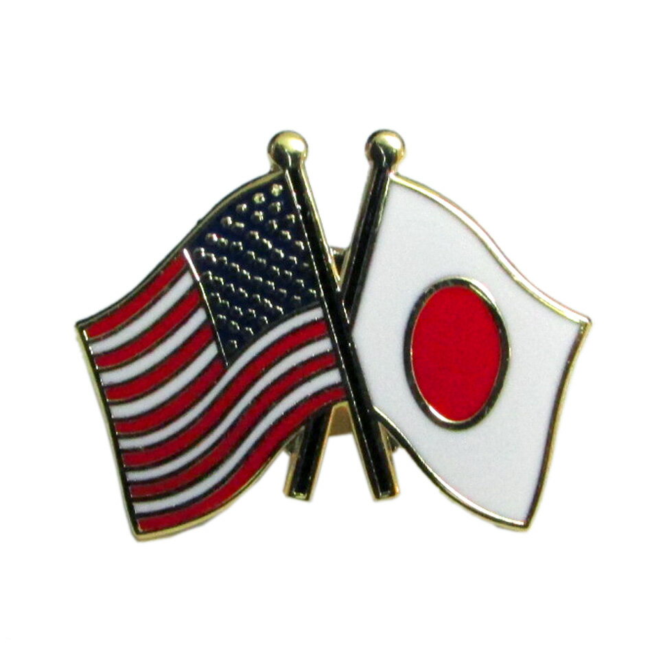 自衛隊グッズ ピンズ ピンバッジ 日米友好旗