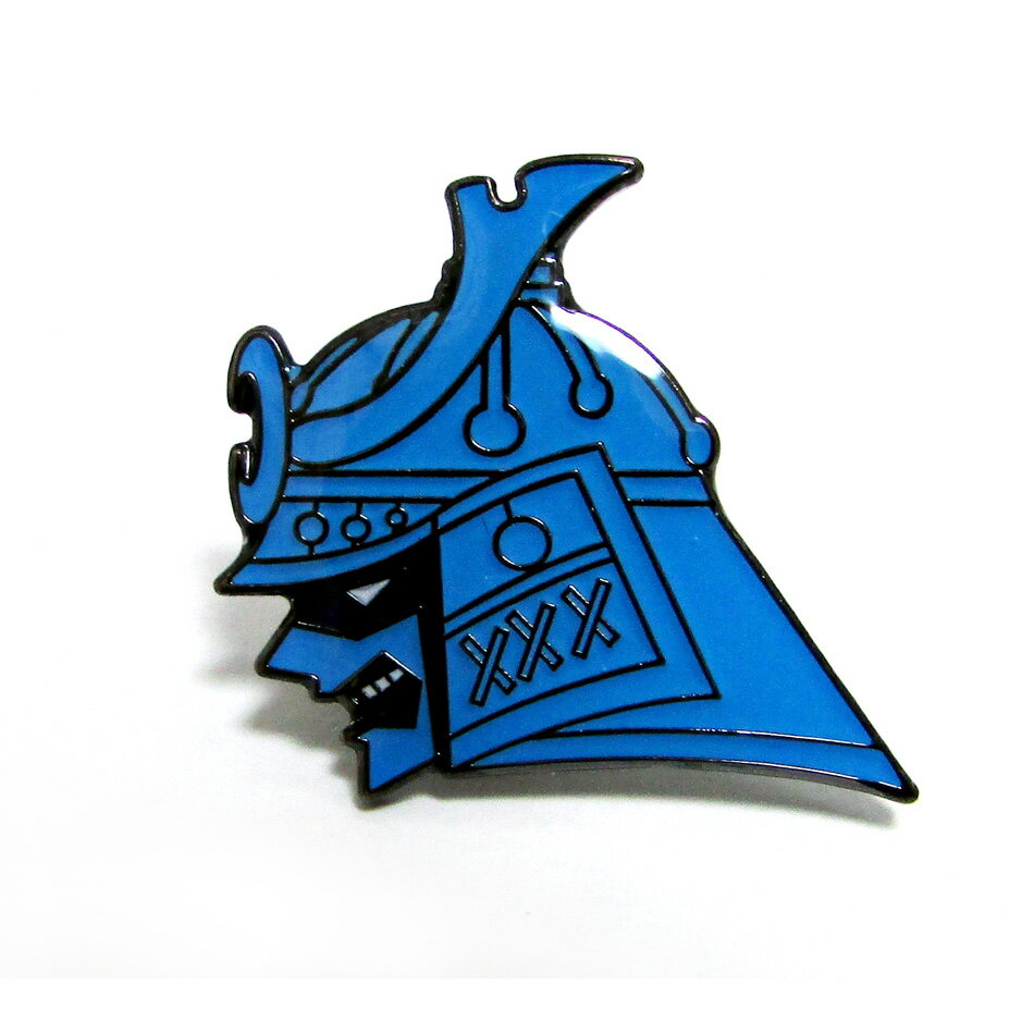 自衛隊グッズ 自衛隊ピンバッジ 航空自衛隊 ピンバッジ ピンズ 百里基地 第3飛行隊 兜武者 青