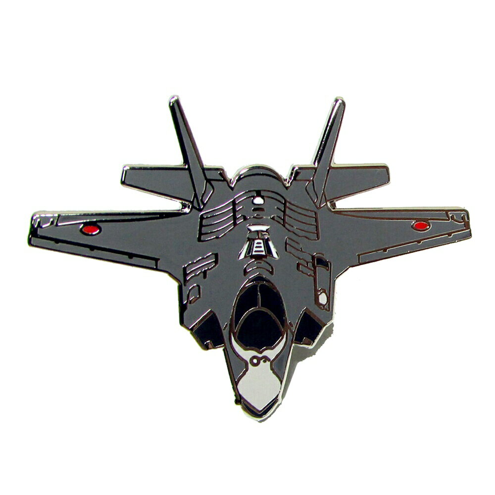 自衛隊グッズ 自衛隊ピンバッジ 航空自衛隊 ピンバッジ ピンズ F-35 ライトニングII 戦闘機 正面