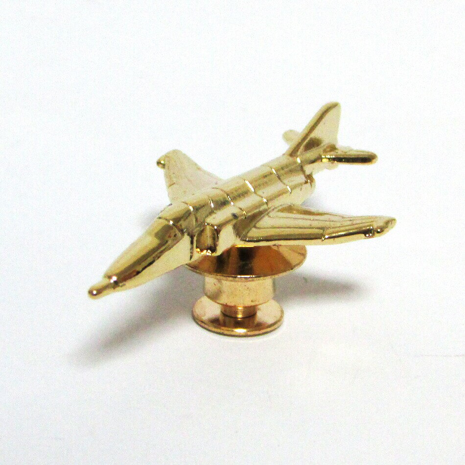 自衛隊グッズ 自衛隊ピンバッジ 航空自衛隊 空自戦闘機 3Dピンバッジ F-4EJ ファントム 戦闘機 ゴールドのサムネイル