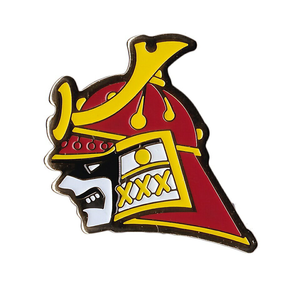 自衛隊グッズ 自衛隊ピンバッジ 航空自衛隊 ピンバッジ ピンズ 部隊マーク 第3飛行隊 兜武者 台紙付き
