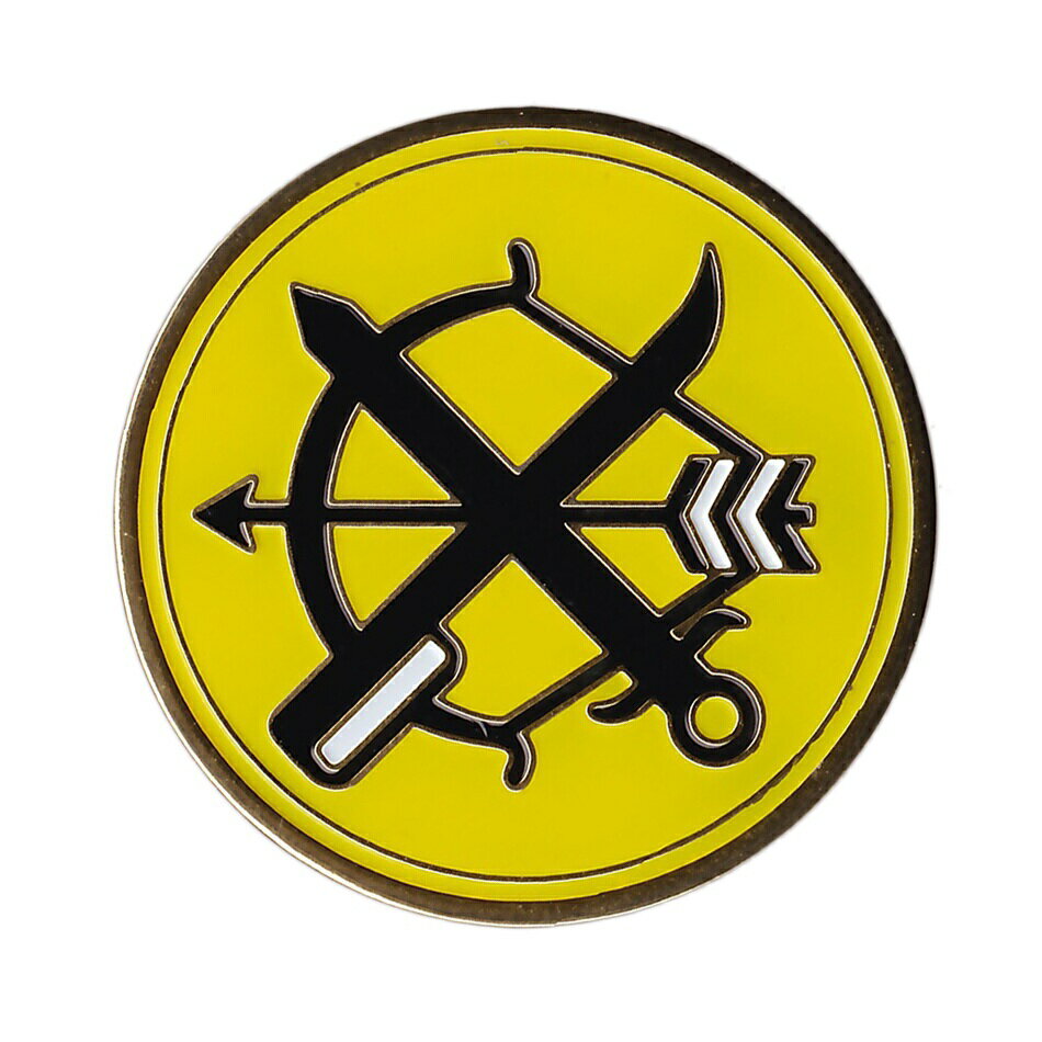 自衛隊グッズ 自衛隊ピンバッジ 航空自衛隊 ピンバッジ ピンズ 部隊マーク 築城基地 第6飛行隊 弓と剣 台紙付き