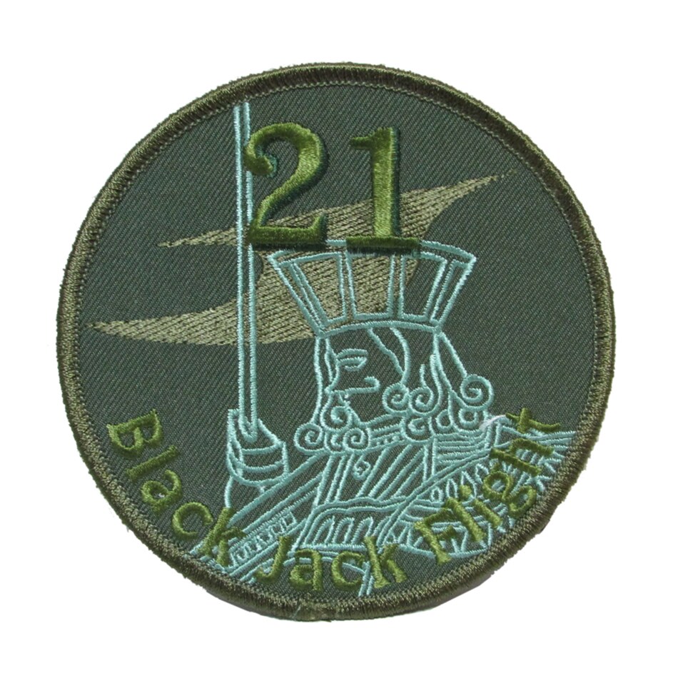 自衛隊 ワッペン 海上自衛隊 館山 第21航空隊 パッチ ベルクロ付 グリーン ロービジ 自衛隊グッズ 自衛隊ワッペン