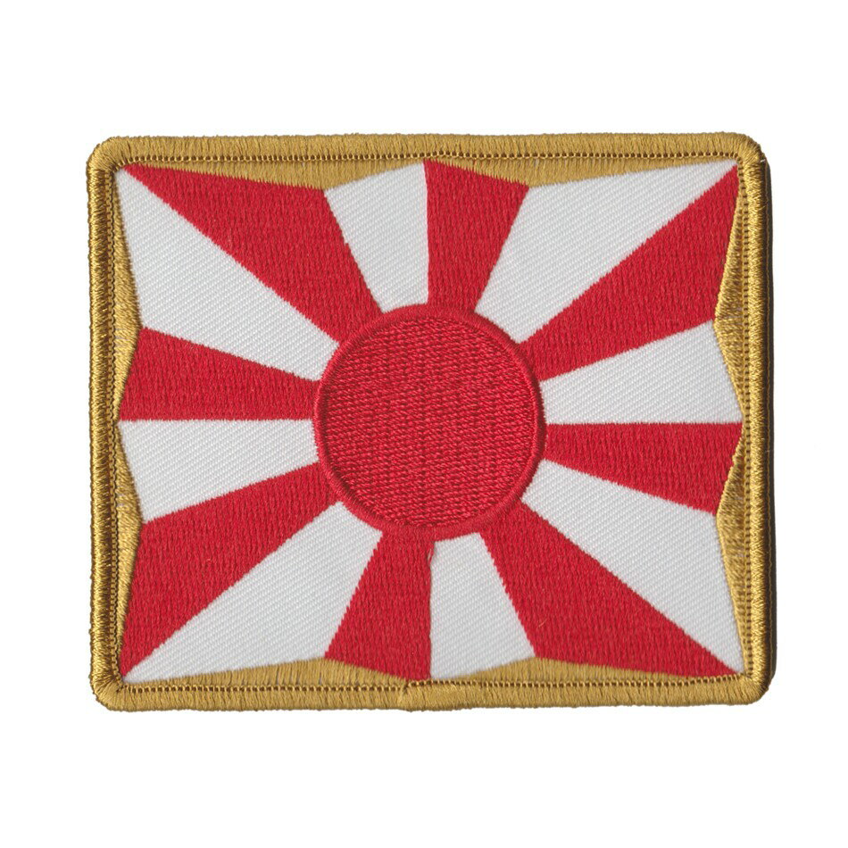 自衛隊グッズ 自衛隊ワッペン ワッペン 八条旭日旗 ベルクロ無し