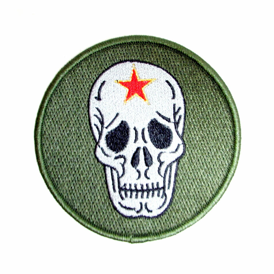 自衛隊 ワッペン 航空自衛隊 小松基地 飛行教導群 アグレッサー ドクロ パッチ ベルクロ無し 自衛隊グッズ 自衛隊ワッペン