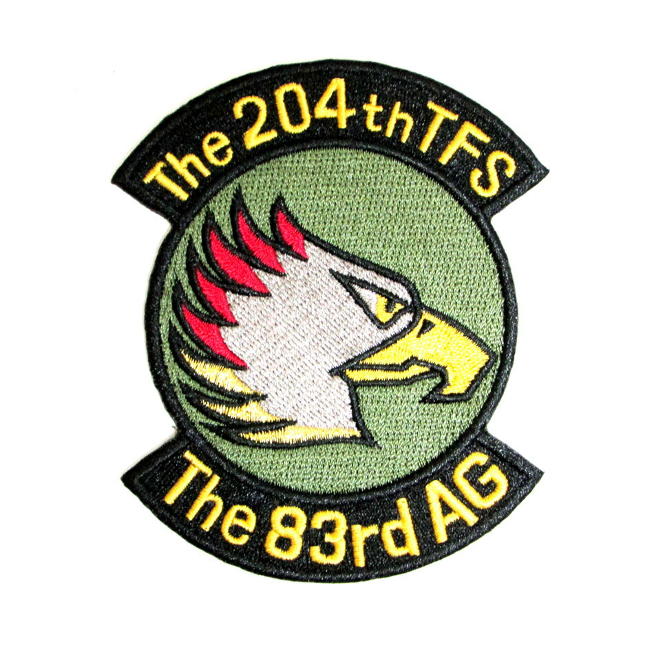 自衛隊 ワッペン 航空自衛隊 那覇基地 第9航空団 第204飛行隊 ロービジタイプ ベルクロ無し 自衛隊グッズ 自衛隊ワッペン