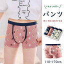 【2個以上15%offクーポン】キッズ パンツ 下着 男の子 4枚セット ジュニア ボクサーパンツ インナー ブリーフ ボクサー下着 前閉じ 前部分ゆったり 110 120 130 140 150 160 170 綿95％ スパンデックス5％ 高弾力 通気性 吸湿 吸汗 柔らか 優しい穿き心地 束縛感軽減