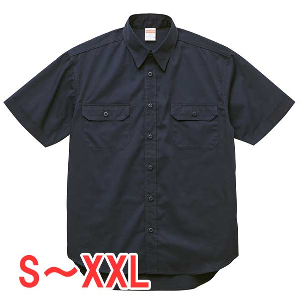 ワークシャツ 半袖 胸ポケット 大きい 大きいサイズ 無地 メンズ レディース 仕事 ビジネス イベント スタッフ 制服 ユニフォーム オシャレ キッズ 男の子...