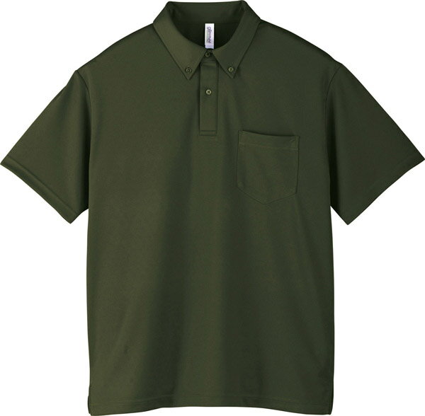 ポロシャツ 半袖 ボタンダウン 胸ポケット ドライ 速乾 UVカット 形状安定 メンズ レディース 無地 大きい 大きいサイズ 仕事 ビジネス イベント スタッ...