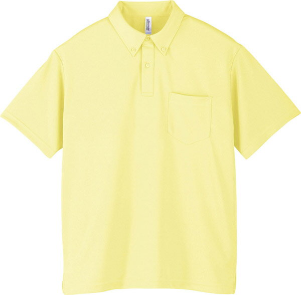 ポロシャツ 半袖 ボタンダウン 胸ポケット ドライ 速乾 UVカット 形状安定 メンズ レディース 無地 大きい 大きいサイズ 仕事 ビジネス イベント スタッ...