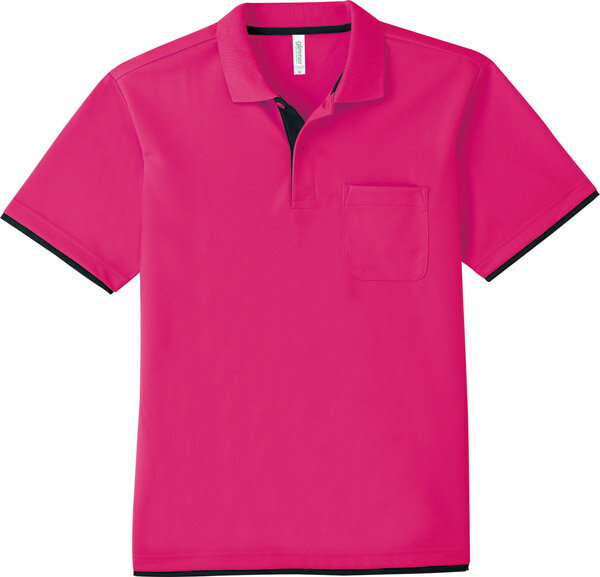 ポロシャツ 半袖 胸ポケット ドライ 速乾 UVカット レイヤード メンズ レディース 無地 大きい 大きいサイズ 仕事 ビジネス イベント スタッフ 介護 作...