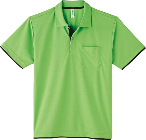 ポロシャツ 半袖 胸ポケット ドライ 速乾 UVカット レイヤード メンズ レディース 無地 大きい 大きいサイズ 仕事 ビジネス イベント スタッフ 介護 作...