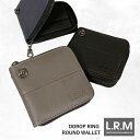 【P5倍！7日9:59まで】LRM リング付きラウンドジップ財布 コンパクト財布 ミニウォレット ドロップリング メンズ ボーイ 男の子 合皮 ロゴ lrm L.R.M l.r.m 高級感 プチプラ cmk200683 開運 一粒万倍日 あす楽 送料無料