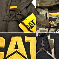 キャット【CAT】CATERPILLARキャタピラーTrademarkHoodedSweatshirtW10646メンズパーカーロゴプルオーバーフード長袖トップス裏起毛ワークストリート人気【あす楽】