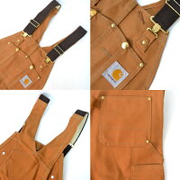 カーハート【carhartt】R01DUCKBIBOVERALLダックブラウンオーバーオールサロペットユニフォーム大工作業着つなぎ【あす楽】【送料無料】