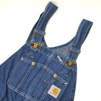 カーハート【carhartt】R07WASHEDDENIMBIBOVERALLデニムウォッシュドデニムビブオーバーオールオーバーオールサロペットユニフォーム大工作業着つなぎ【あす楽】【送料無料】