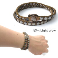 ハリウッドトレーディングカンパニー【HTC(HollywoodTradingCompany)】10.000ONELINEDOUBLEbrace全6color16WHTBR0032重レザーブレスレットヴィンテージハンドメイドスタッズメンズレディースユニセックスギフト