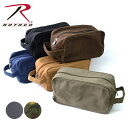 ロスコ 【Rothco】8126 / 81260 / 2726 CANVAS TRAVEL KIT BAG ポーチ コスメポーチ 小物入れ マチ付き 持ち手付き...