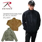 ロスコ 【Rothco】GENERATION III MILITARY E.C.W.C.S. JACKET 9734 9739 9730 フリース ミリタリー ジップ メンズ 長袖 無地 ブラック ベージュ ブラウン グリーン US規格【あす楽】