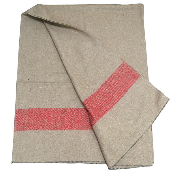 ロスコ 【Rothco】10238 ROTHCO SWISS ARMY STYLE WOOL BLANKETS スイス軍 w/red stripe WOOL55% ブランケット 毛布 大判 薄手 ウール ミリタリー レッドストライプ キャンプ【あす楽】