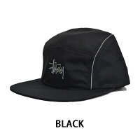 ステューシー【STUSSY】132883REFLECTIVEPIPINGCAMPCAPキャップストリートスチューシーstussyバックルサイズ調整可能ナイロンメンズ帽子人気BLACKBLUE【ネコポス発送のみ送料無料】