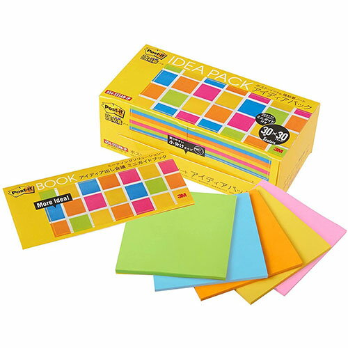 3M Post-it ポストイット 強粘着ノート アイディアパック 3M-654-5SSAN-IP【メーカー直送】