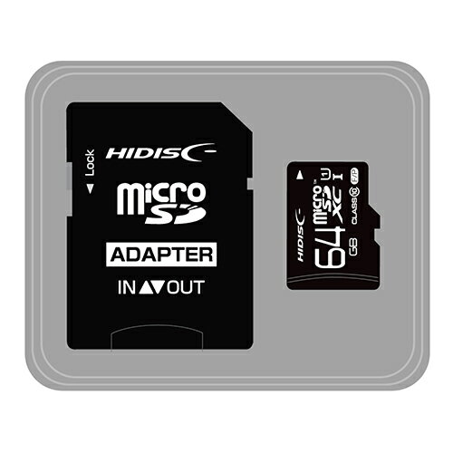 y5Zbgz HIDISC microSDHCJ[h 64GB CLASS10 UHS-1Ή ] Read80 SDϊA_v^t HDMCSDX64GCL10UIJP3X5y[J[z