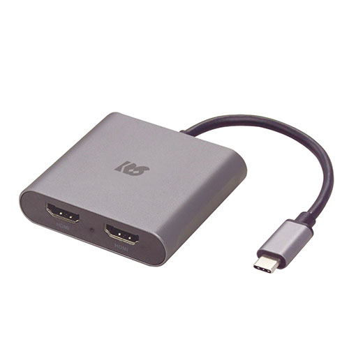 ラトックシステム USB Type-C to デュアルHDMIディスプレイアダプター RS-UCHD2【メーカー直送】