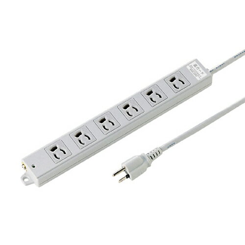 サンワサプライ 工事物件雷ガードタップ(3P抜け止め・マグネット付・6個口・3m) TAP-K6SP-3【メーカー直送】