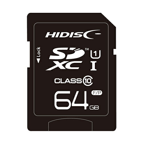 HIDISC SDXCJ[h 64GB CLASS10 UHS-1Ή HDSDX64GCL10UIJP3y[J[z