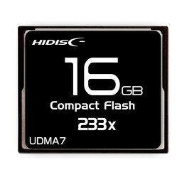 HIDISC CFカード 16GB 233x Read35MB/s MLCチップ搭載 HDCF16G233XJP3【メーカー直送】
