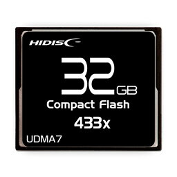 HIDISC CFカード 32GB 433x Read65MB/s MLCチップ搭載 HDCF32G433XJP3【メーカー直送】