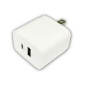 HIDISC USB PDEQCΉ Type-C+USB-A 20W AC[d A_v^[ ML-PDUS2P20WHy[J[z