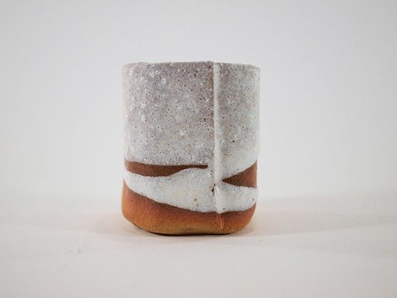 信楽焼 盆栽鉢 植木鉢 ミニ鉢 白掛合せ角ミニ　幅 約 5cm 高さ 約 6cm 2号鉢 陶器鉢 ミニミニ鉢 ミニ盆栽 豆盆栽 山野草 苔盆栽 盆栽小鉢 和鉢 和風 かわいい 小さい鉢 こけ盆栽