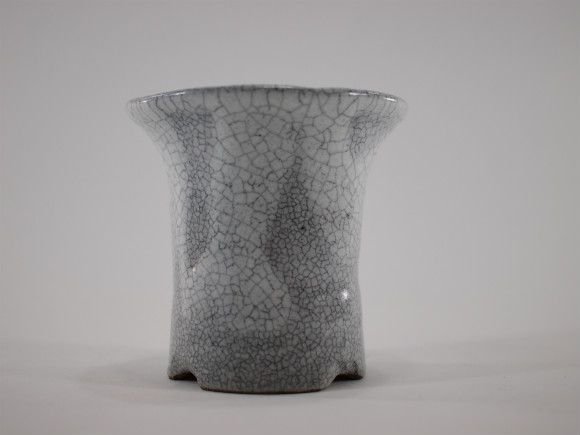 盆栽鉢 山野草鉢 信楽焼 白マット セッコク鉢 幅 約 11cm 高さ 約 10cm 3.5号 3.5号鉢 植木鉢 ミニ盆栽鉢 ミニ盆栽 山野草 小さい鉢 和鉢 盆栽小鉢 ミニ盆栽用 豆盆栽 山野草用 和風 鉢 和風鉢