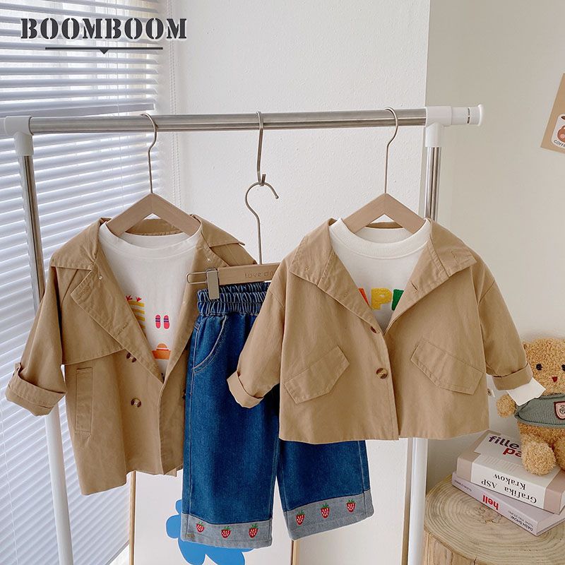 【楽天スーパーSALE】2600→1100→899円 ジャケット コート 子供服 春 秋 80 90 100 120 130 アウトウェア アウター ブラウン ...