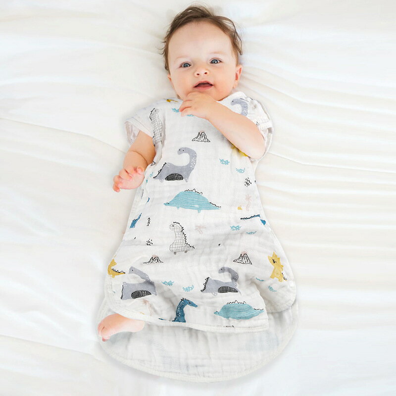 【延長セール】 1100→900円 スリーパー 綿100% 6層カーゼ 赤ちゃん ベビー キッズ ふんわり柔らか ガーゼ 綿 出産祝い 綿100％ 6層 赤ちゃん コットン 保育園 出産準備 洗える 2