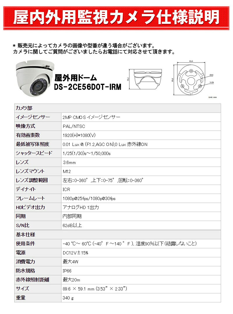 新発売の 選べる屋外 屋内カメラ 防犯カメラセット 5年保証 監視カメラ 1台 4台 243万画素 1tbhdd 屋内 屋外 スマホ対応 録画機能付き 4ch カメラセット 防犯グッズ Tvi Set 4ch あす楽対 Solomontravel Sb