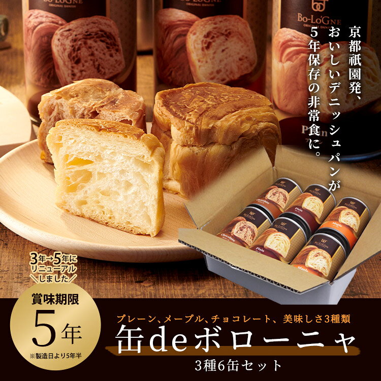 非常食 ボローニャの美味しいパンの缶詰 缶deボローニャ 3種6缶セット 賞味期限5年 プレーン・メープル・チョコレート (2)
