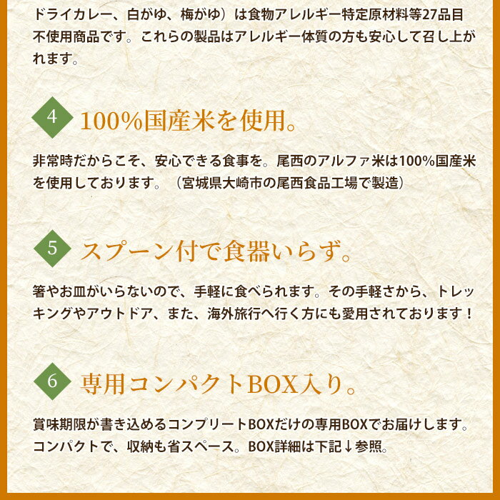 非常食尾西食品のアルファ米12種『新しくなったコンプリートBOXR』【送料無料】【レビューでプレゼント付き】