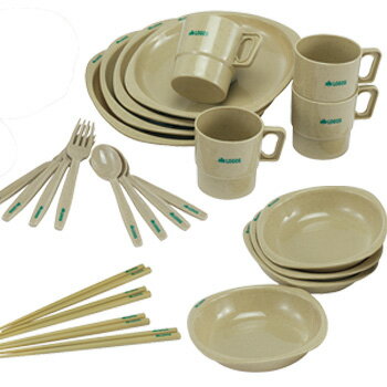 食器セット ファミリー 箸付きディナーセット4人用(登山 ロゴス LOGOS No.81285003)通販格安セール情報 楽天 通販