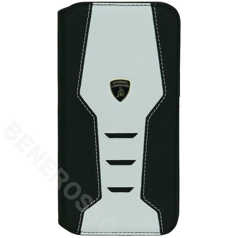 Rakuten - ランボルギーニ iPhone 15ProMax レザー ブックタイプケース ウラカン D16 ホワイト LB-TPUFCIP15PM-HU/D16-WE