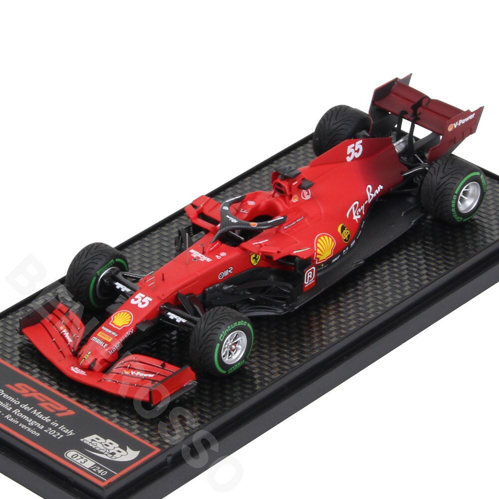 BBR MODELS 1/43スケール フェラーリ SF21 エミリア ロマーニャ GP 2021 C.サインツ レインバージョン BBRC260BRAIN