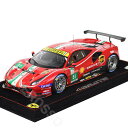 ■モデルカーの特徴 1/18スケールのBBR MODELS製の488GTEのモデルカー。 2021年のル・マン24時間で優勝したマシンをモデル化。 フロントに空いたエアアウトレットの絶妙な凹凸やダイナミックなリアディフューザーもしっかり再現。 それぞれの一灯一灯が再現されたり、カーボンパーツも専用デカールを丁寧に貼り付け、ツヤを与えているので、高級感もある。 多くのスポンサーロゴのデカールも付き、レースカーらしい華やかさがある。 ■実車について 488GTBをベースに開発したレース専用マシン。 このマシンはクラス優勝を収めた51号車。 ■スペック BBR MODELS製（レジン製） 248台限定 スケール：1/18 ボディカラー：レッド 可動パーツ：なし 透明ケース：あり 台座：あり 外箱：あり 中国製 品番：P18213A 8056351521833 202307