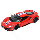 BBURAGO 1/24スケール フェラーリ 488 Pista レッド 18-26026R