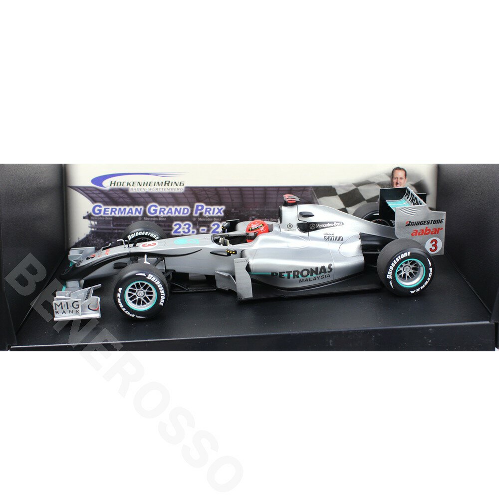 MINICHAMPS 1/18スケール メルセデスGP ショーカー M.シューマッハ 2010 ホッケンハイム別注 153100273