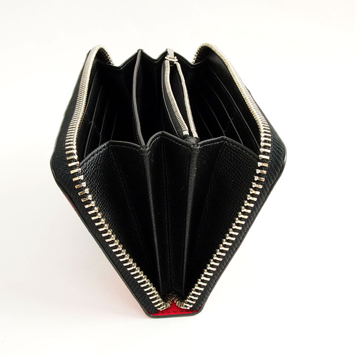 COACHコーチアコーディオンジップウォレットプリンテッドクロスグレイン財布52777【中古】