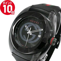 グッチ 腕時計（メンズ） 《期間限定P10倍_16日01:59迄》グッチ 腕時計 GUCCI メンズ SYNC グッチ GUCCI GUCCIシンク 46mm ブラック YA137107A | ブランド