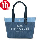 コーチ トート バッグ（レディース） 《ポイント10倍_10日23:59迄》コーチ トートバッグ COACH レディース ロゴ デニムトート ブルー×ライトブルー 91131 SV/DE | ブランド