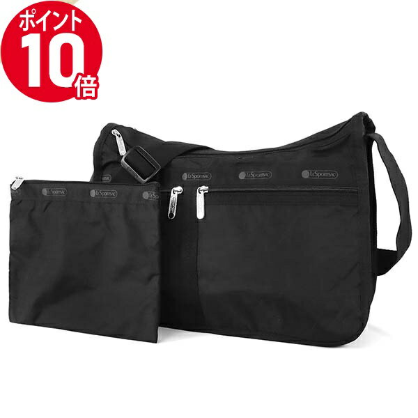 《ポイント10倍_30日23:59迄》レスポートサック ショルダーバッグ LeSportsac レディース DELUXE EVERYDAY BAG 無地 ブラック 7507 5982 / BLACK